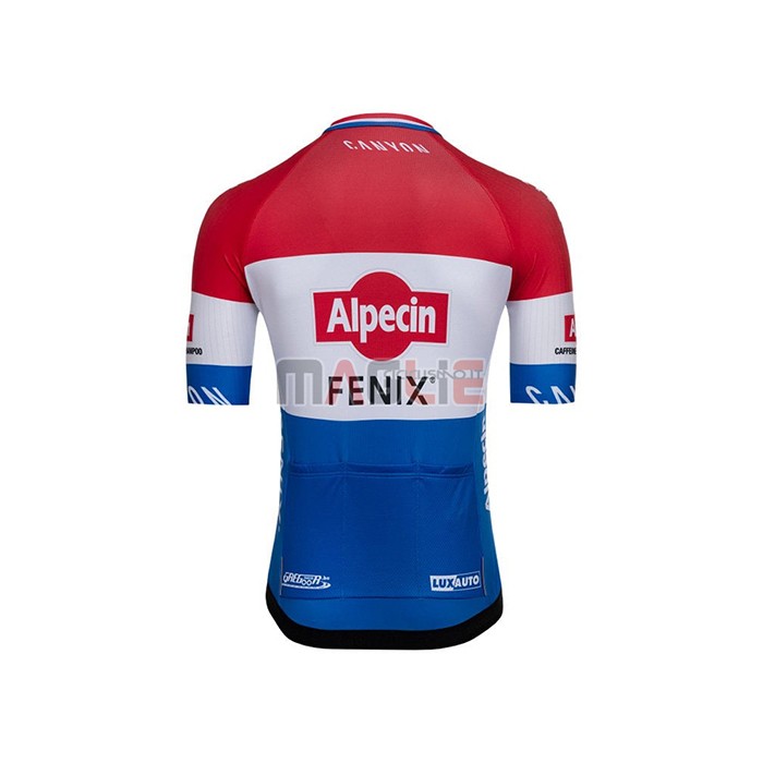 Maglia Alpecin Fenix Manica Corta 2021 Campione Paesi Bassi